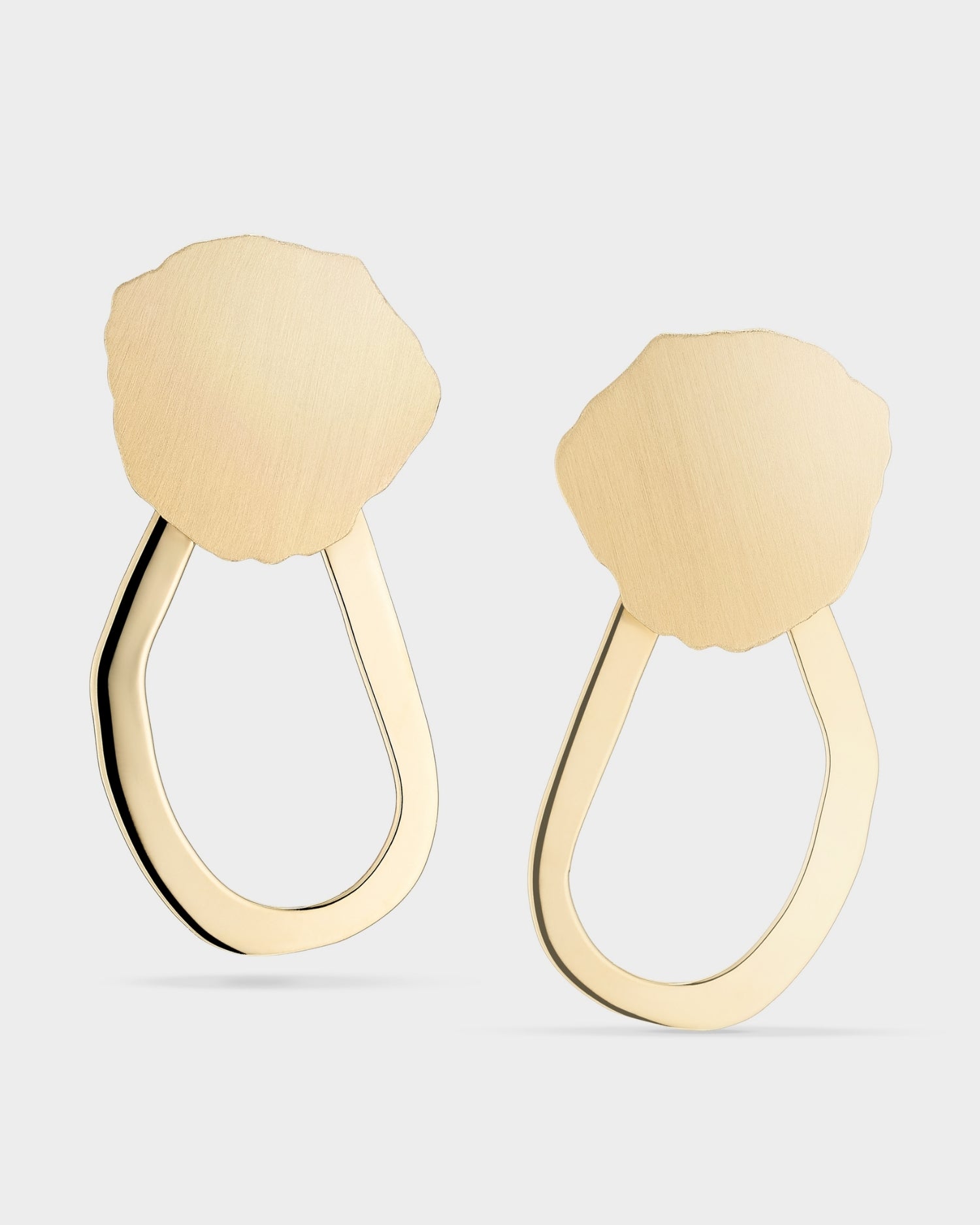 14k gold seashell chandelier earrings