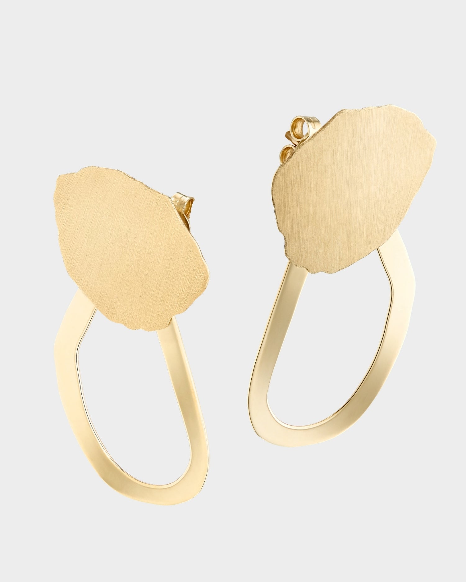 14k gold seashell chandelier earrings