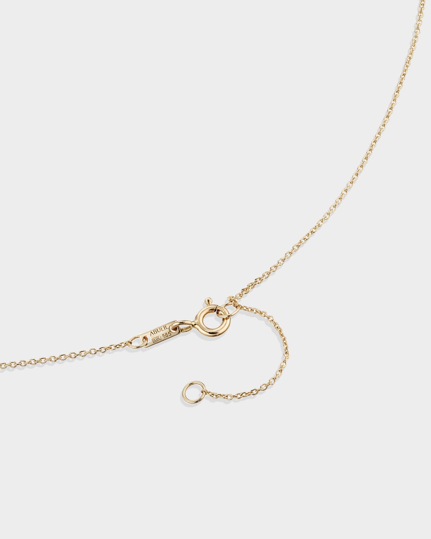 Yellow gold heart necklace