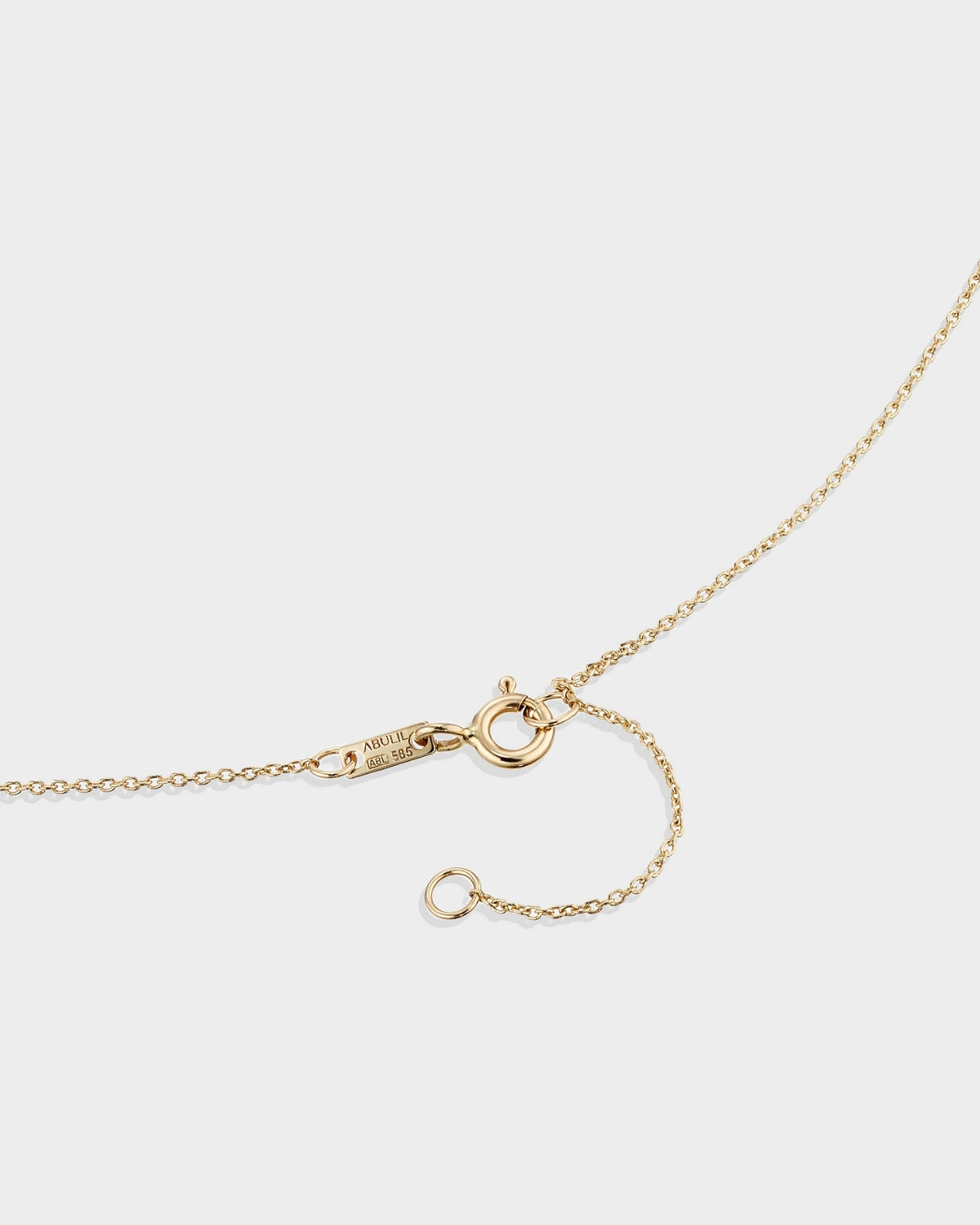 Yellow gold solid heart necklace