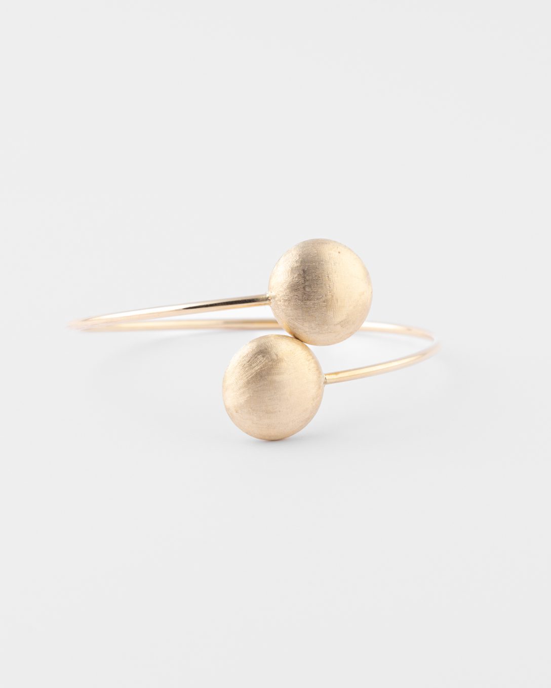 Yellow gold ball Bangle bracelet