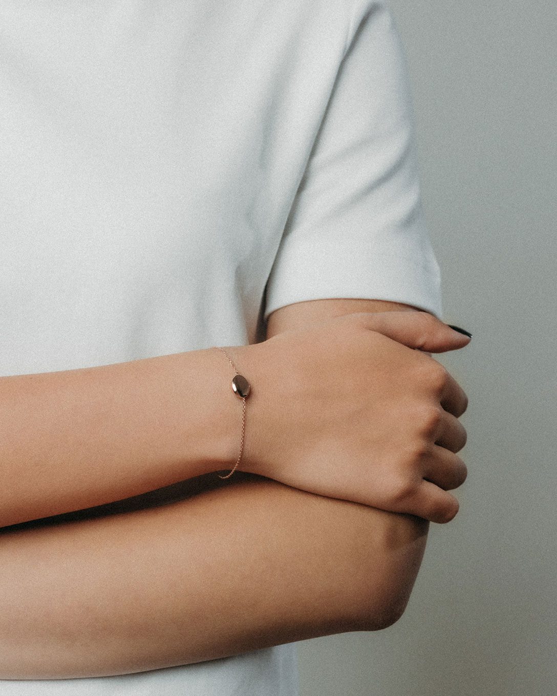 Rose gold Melted drop bracelet