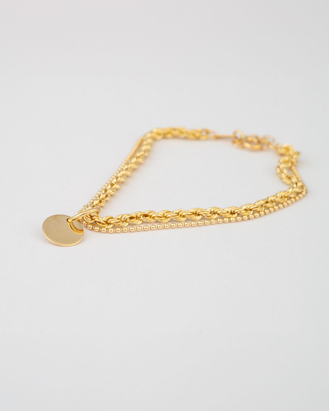 Brățară Double Chain din aur galben