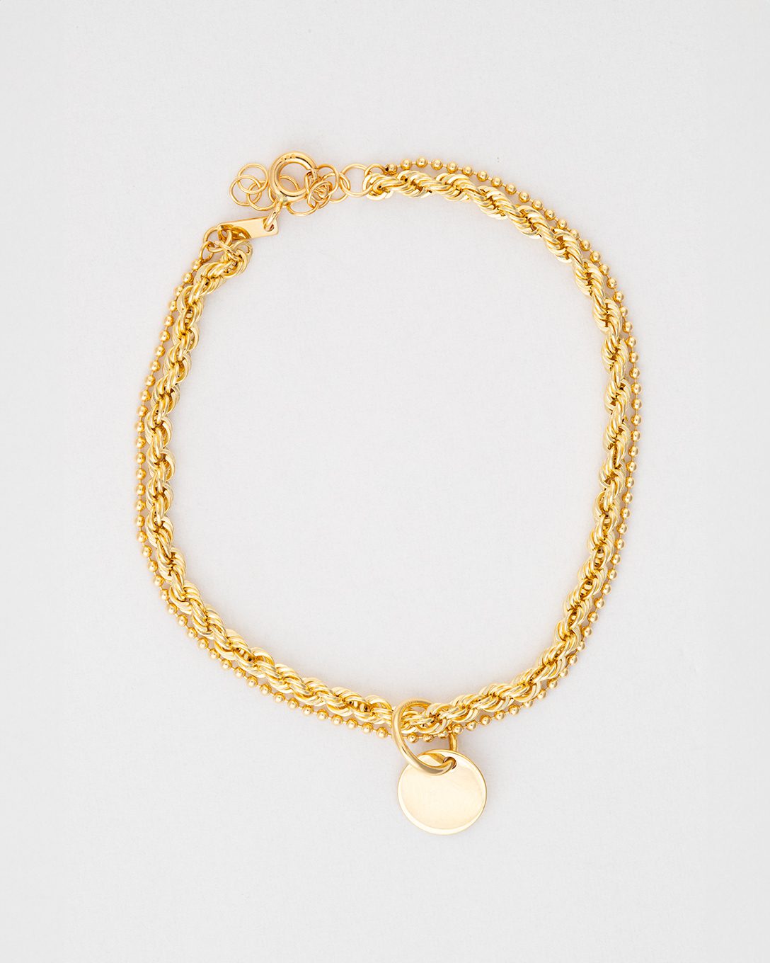 Brățară Double Chain din aur galben