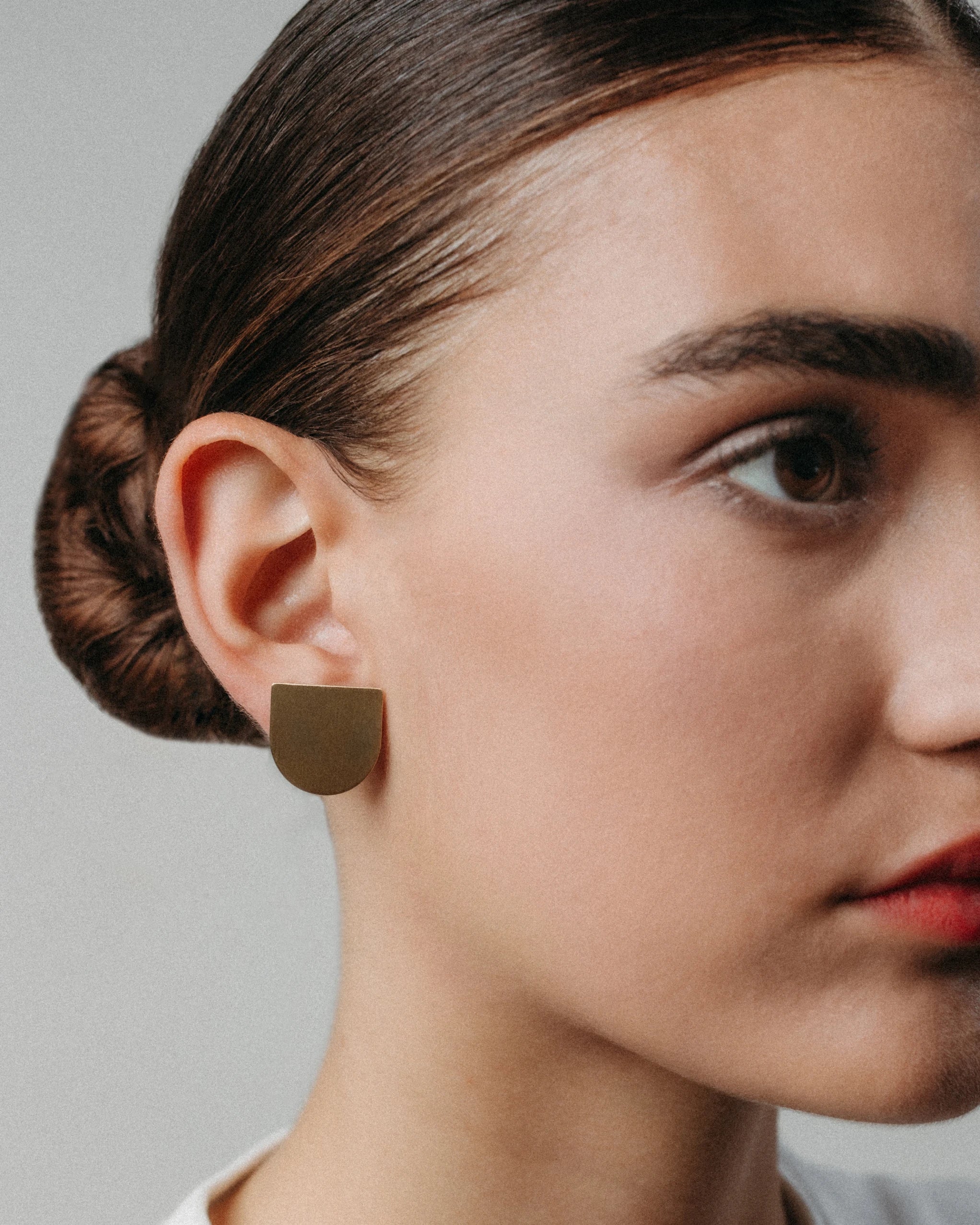 Cercei plini Timpul din aur galben