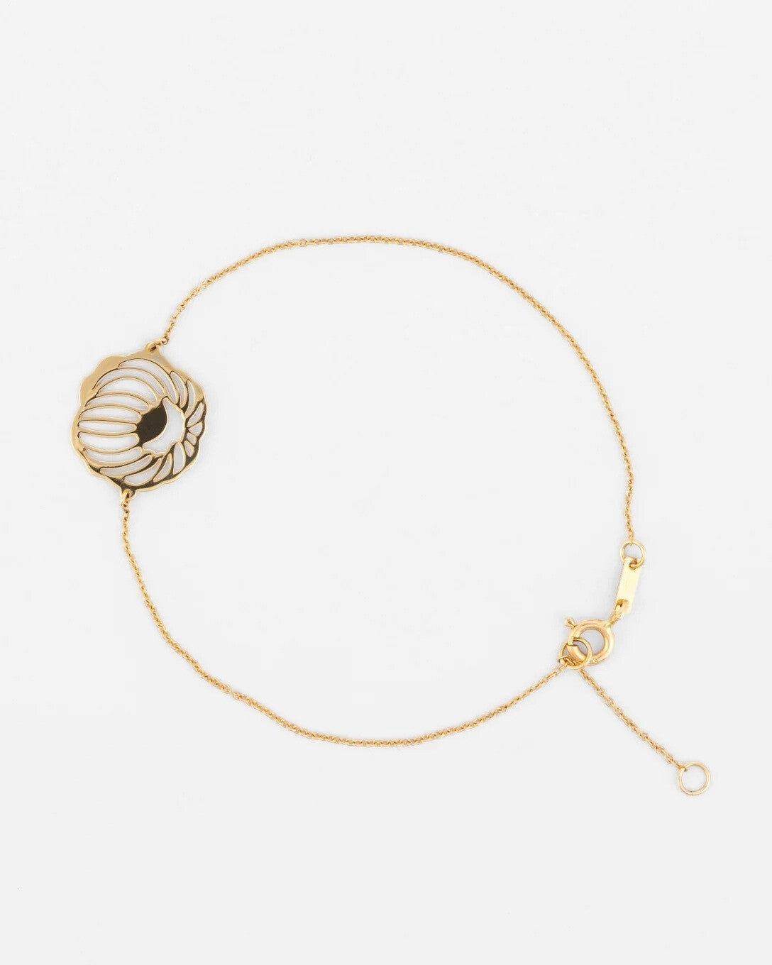 Brățară cu Bujor din aur galben