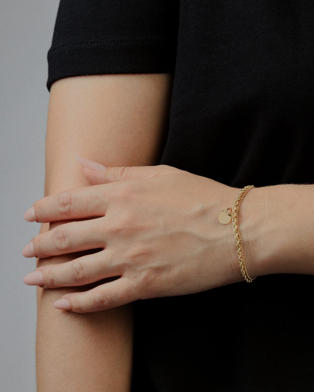 Brățară Double Chain din aur galben