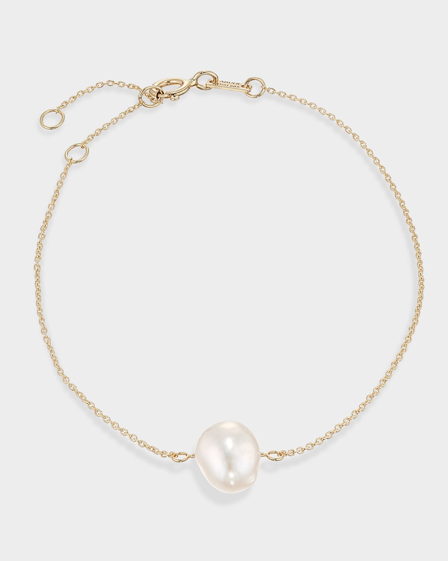 Brățară din aur galben cu perlă barocă naturală