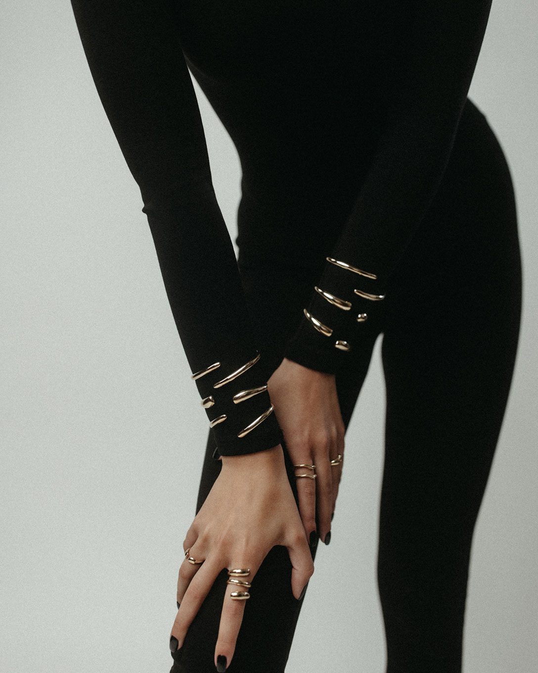 Yellow gold Melted touch bracelet