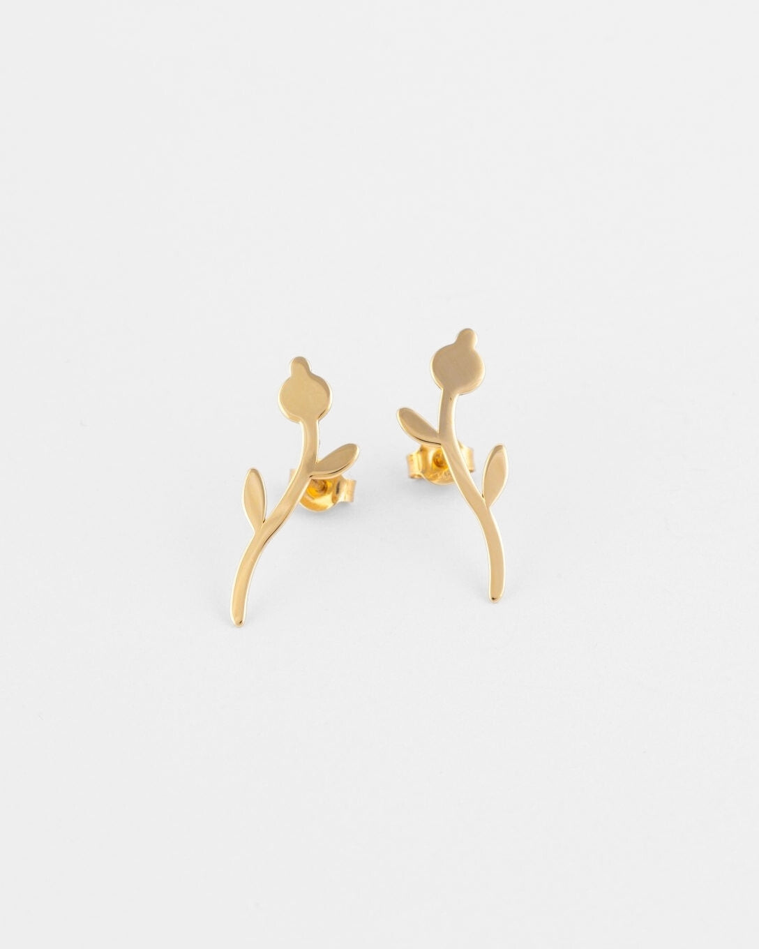 Cercei boboc din aur galben