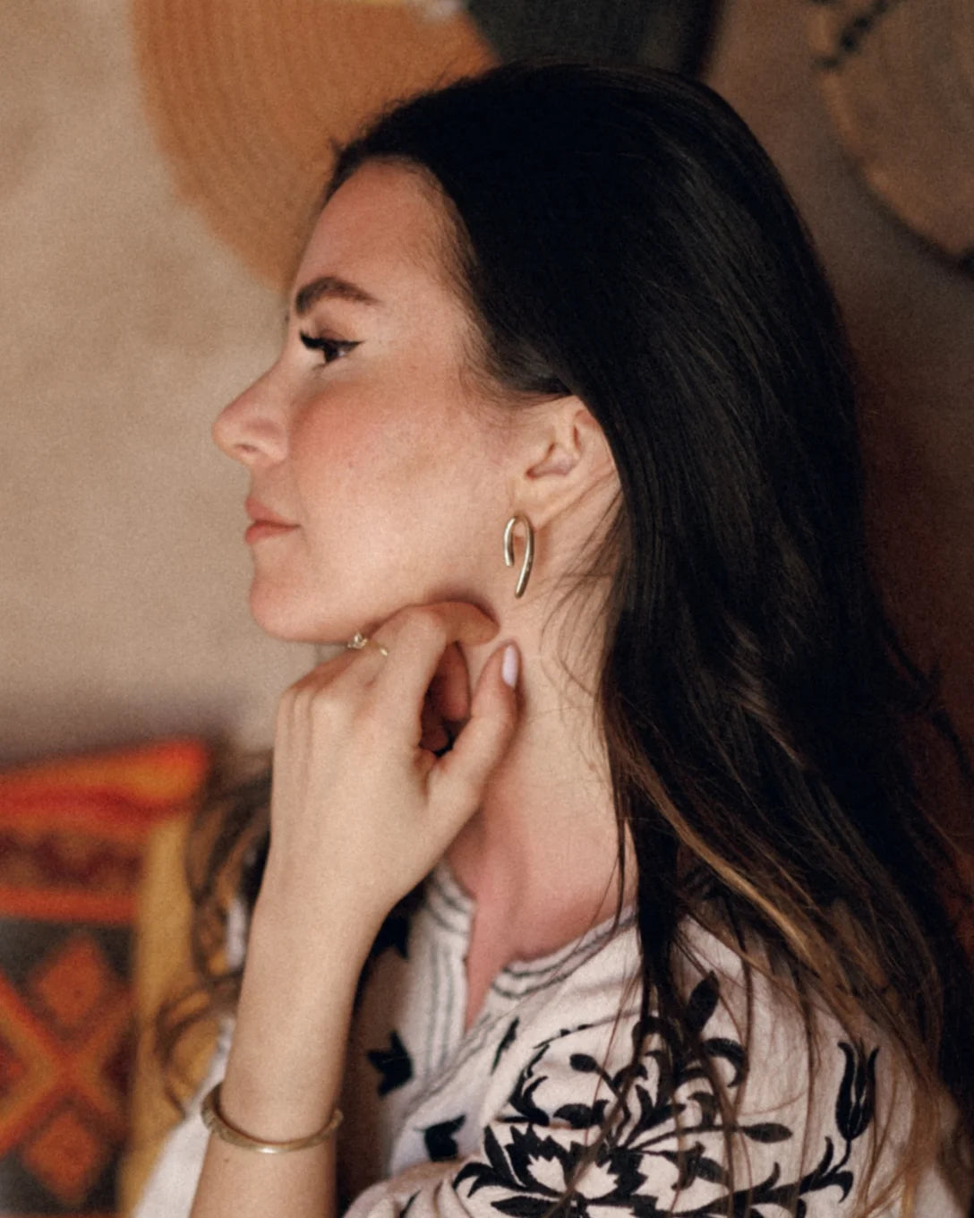 Yellow gold Hooked earrings