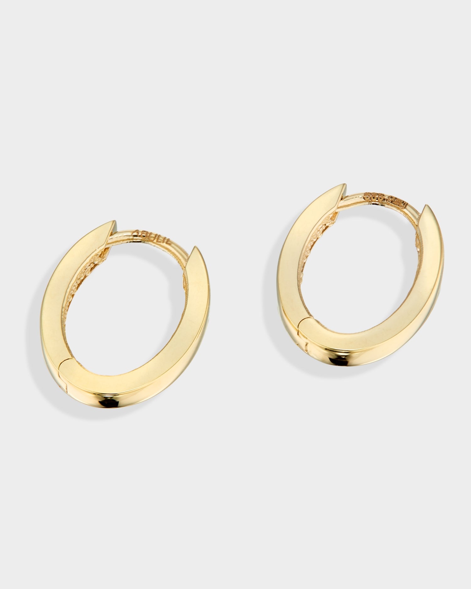 Cercei Huggies din aur galben