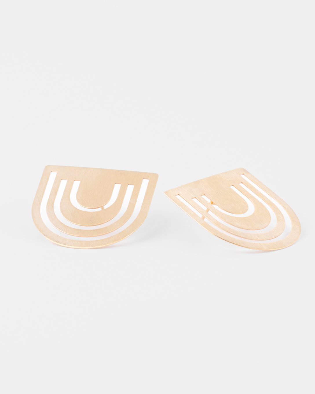 Cercei decupaje Timpul din aur galben