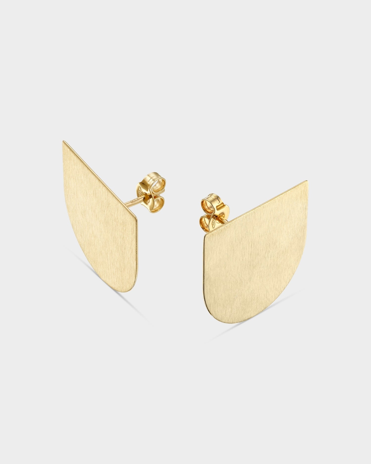 Yellow gold filled Time earrings