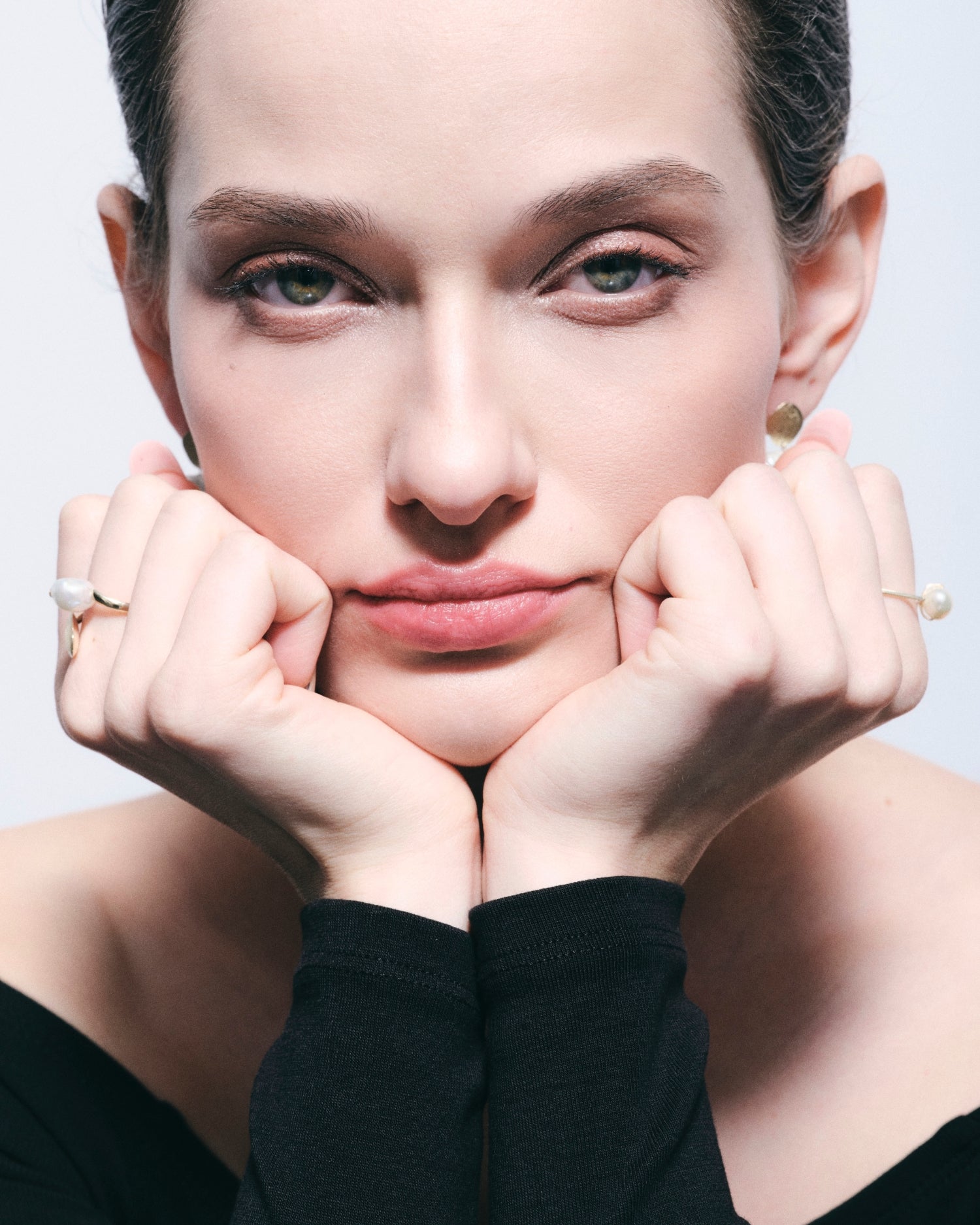 Inel din aur galben Timpul cu perlă barocă naturală