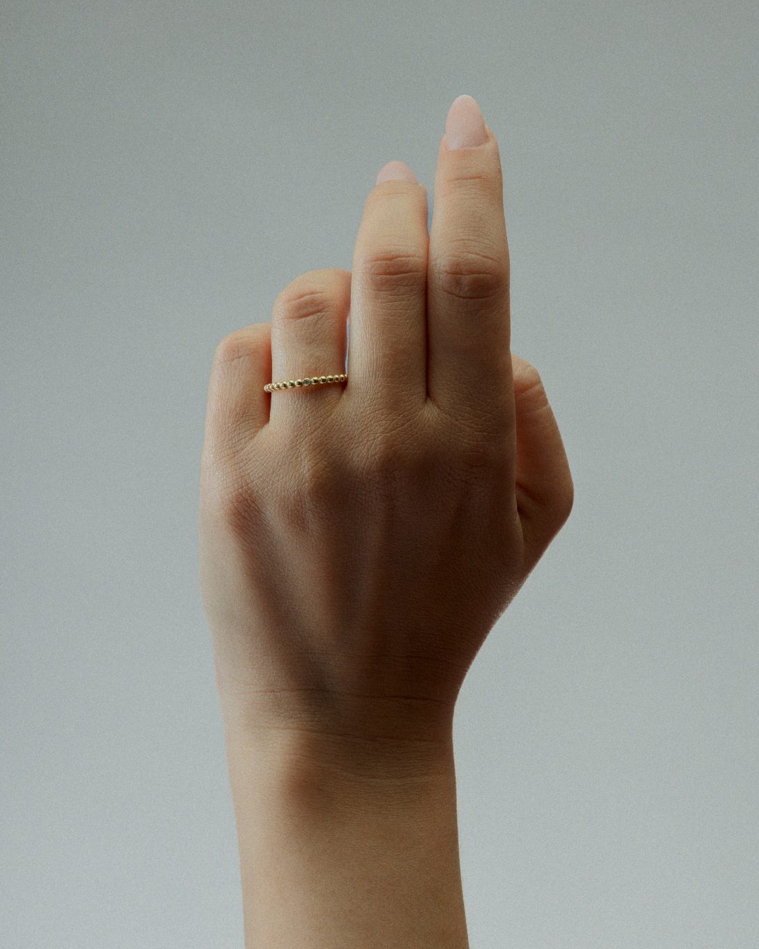 Yellow gold diamond Infinity ring