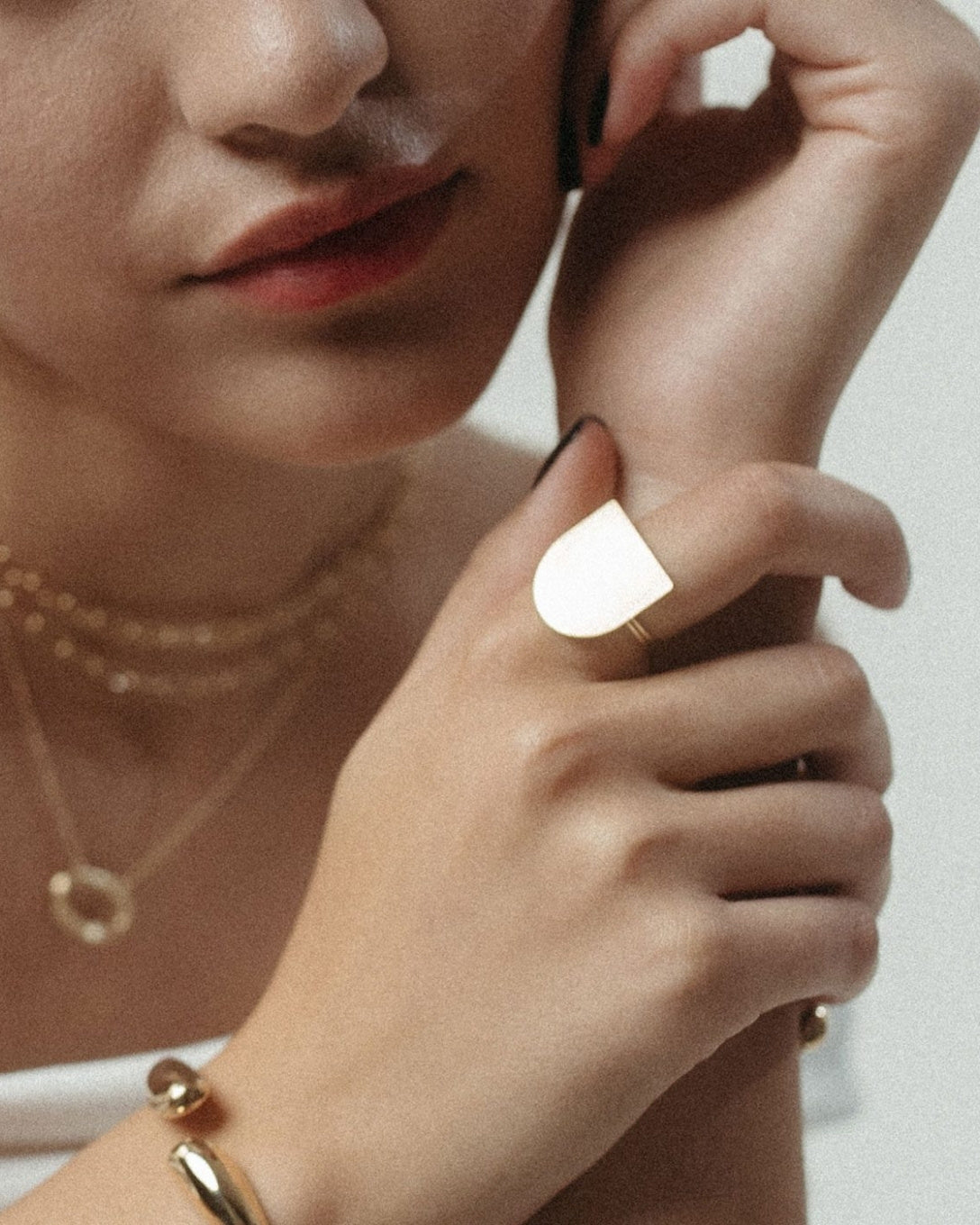 Inel mare Timpul din aur galben