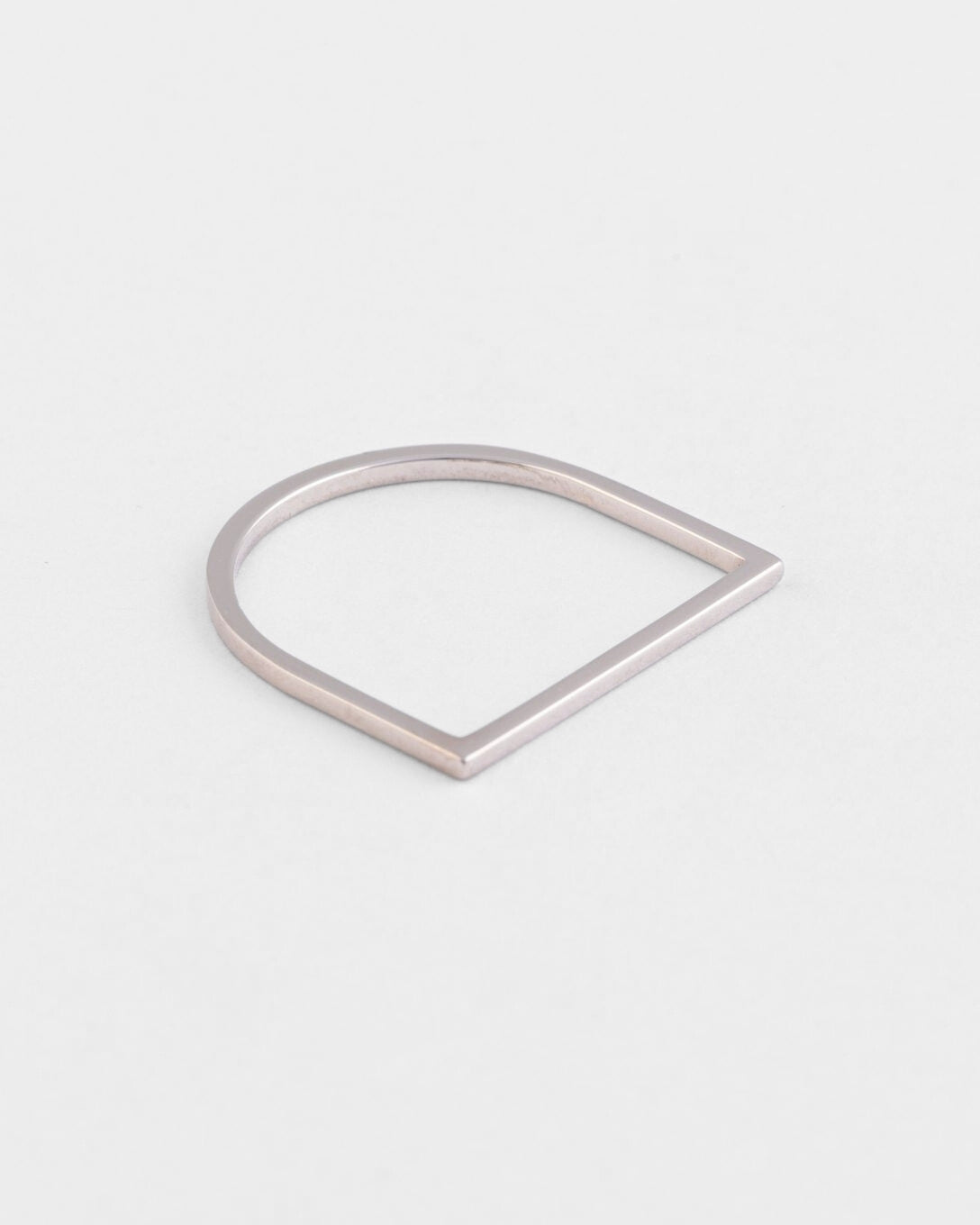 Inel subțire Timpul din aur alb