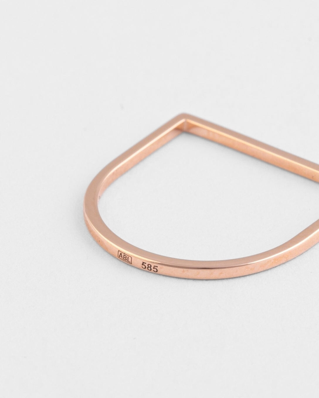 Inel subțire Timpul din aur rose