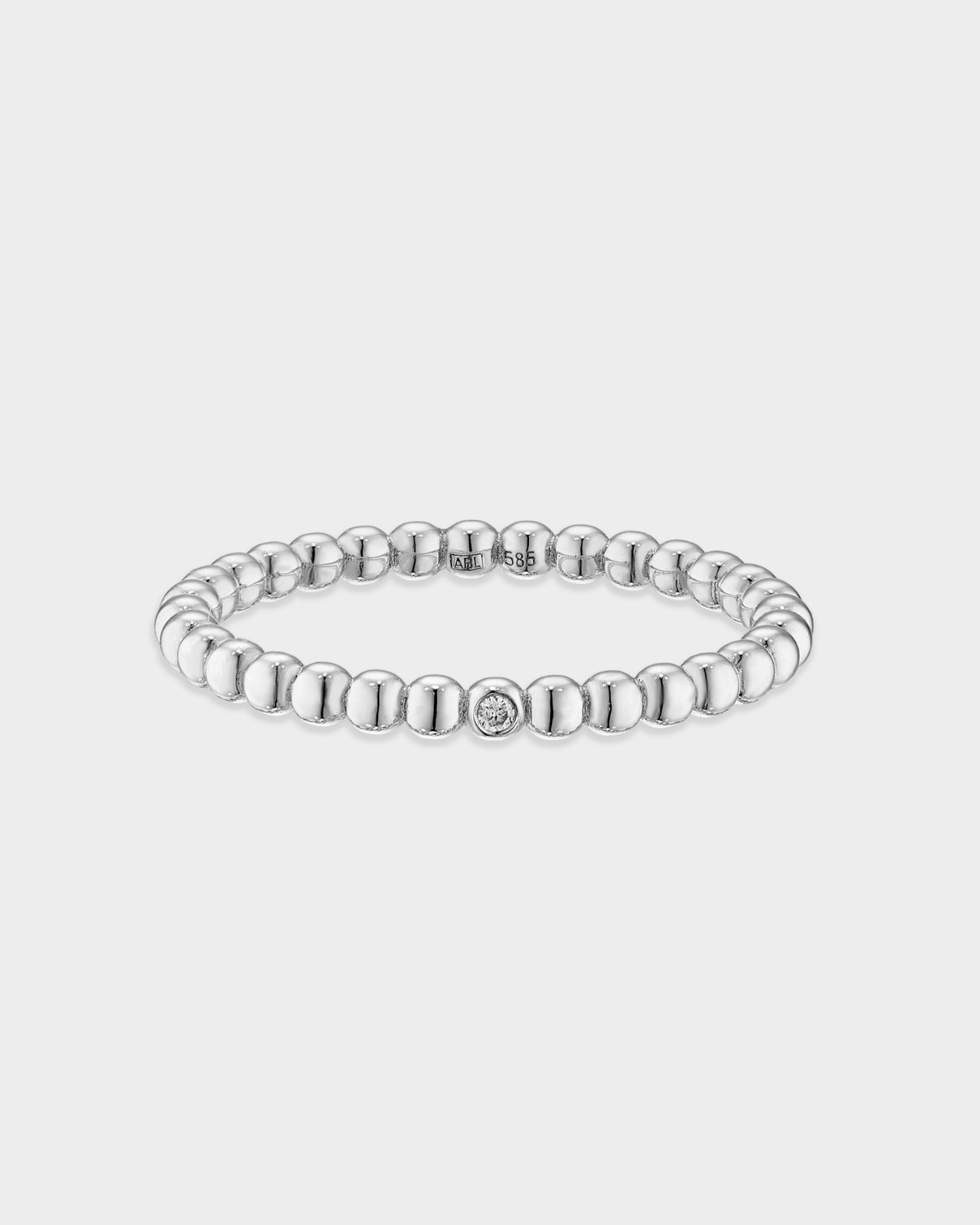 White gold diamond Infinity ring