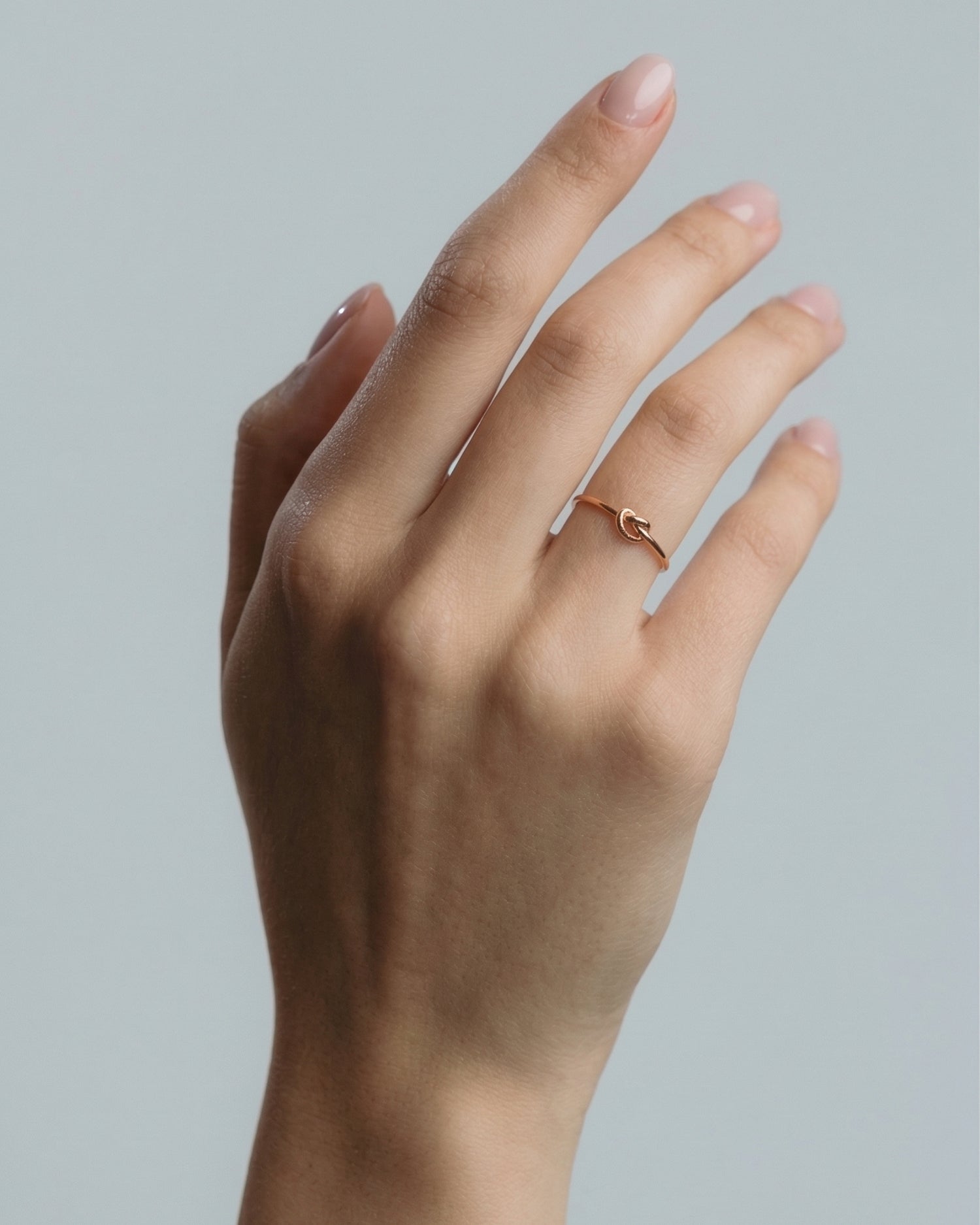 Rose gold Knotted ring