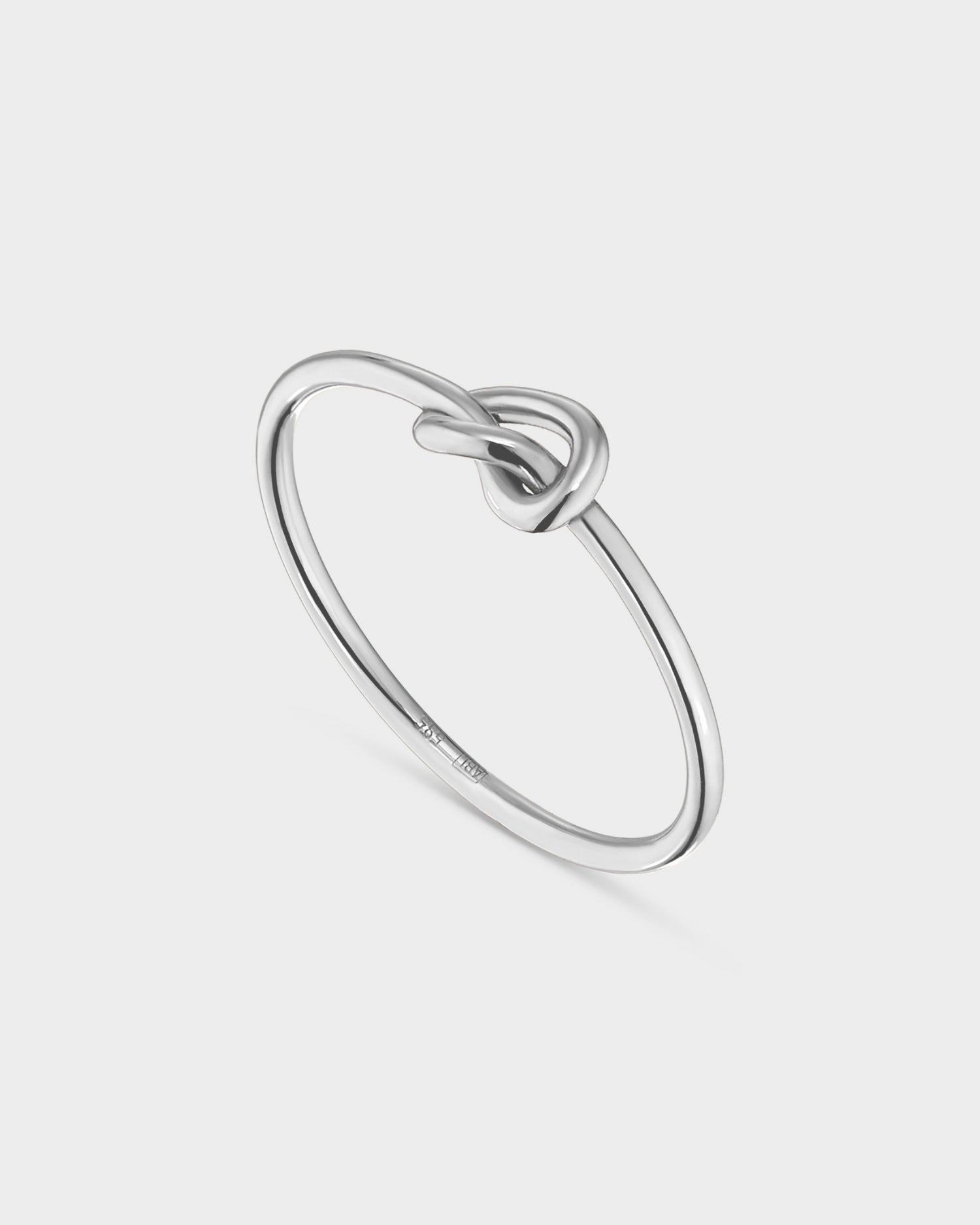 White gold Knotted ring