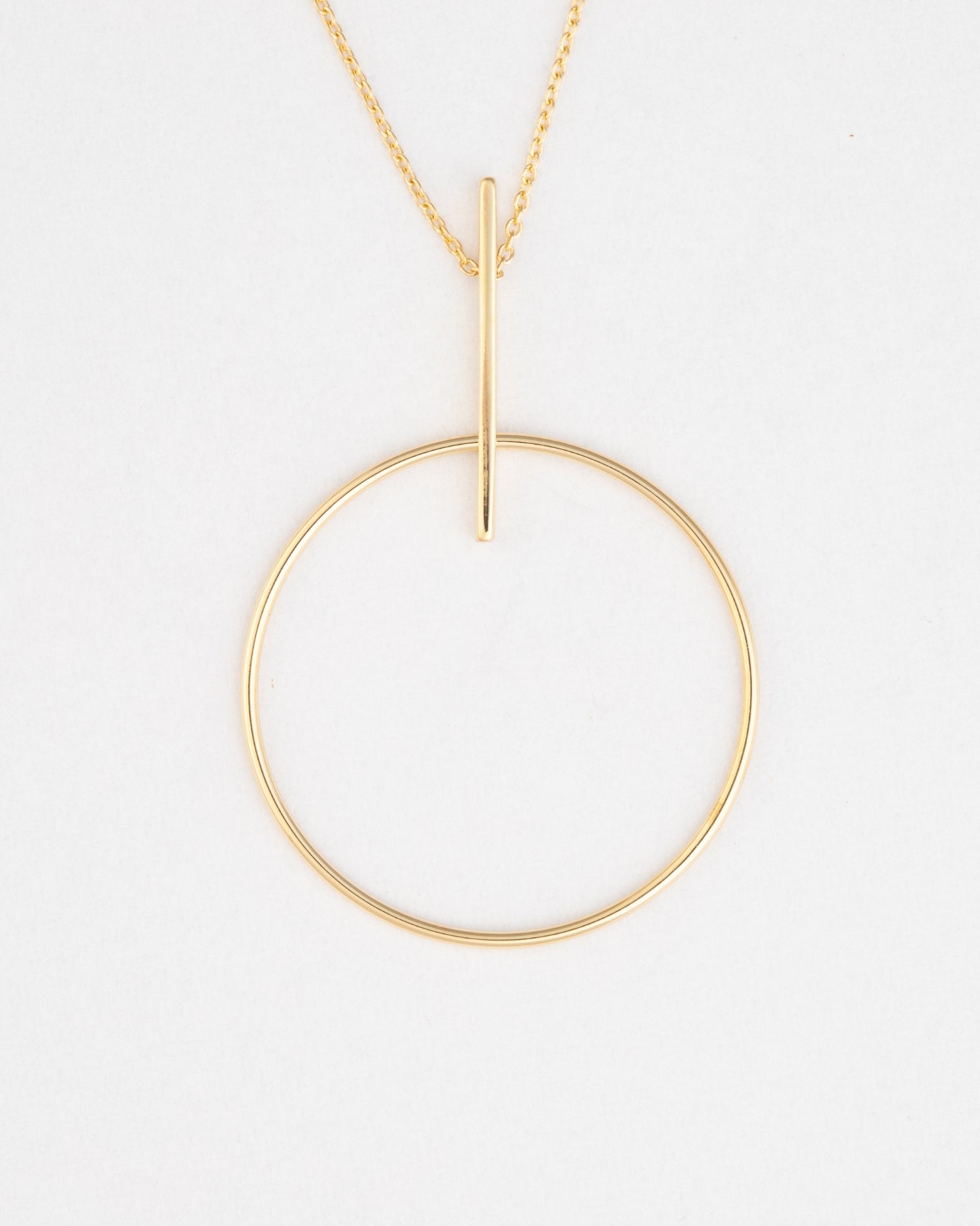 Lant Circle and Line din aur galben
