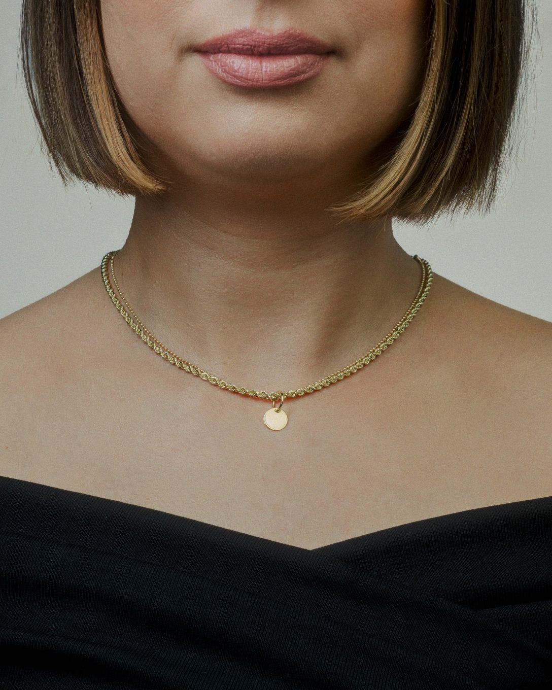 Lanț Double Chain din aur galben