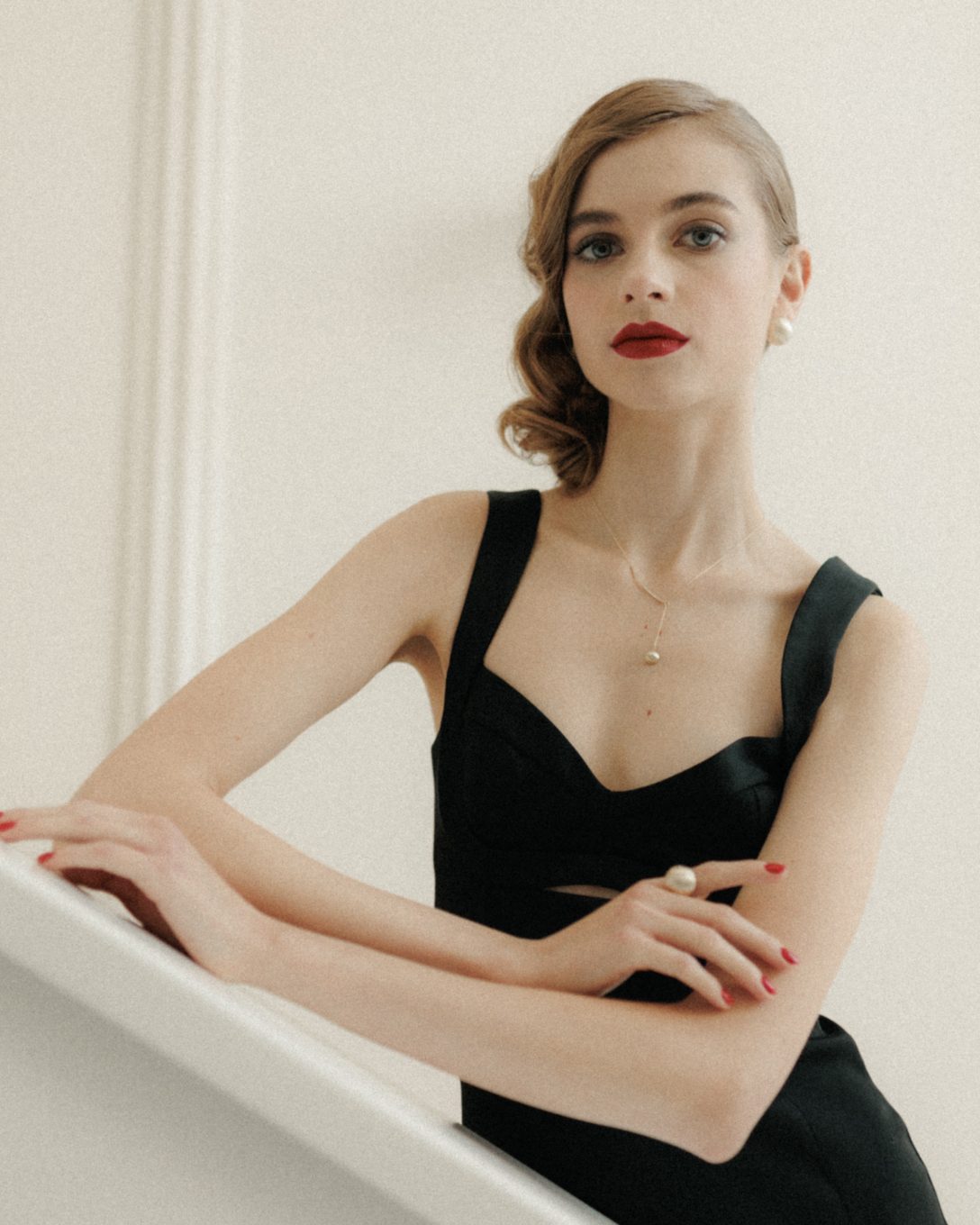 Lanț globe lung din aur galben cu diamant natural