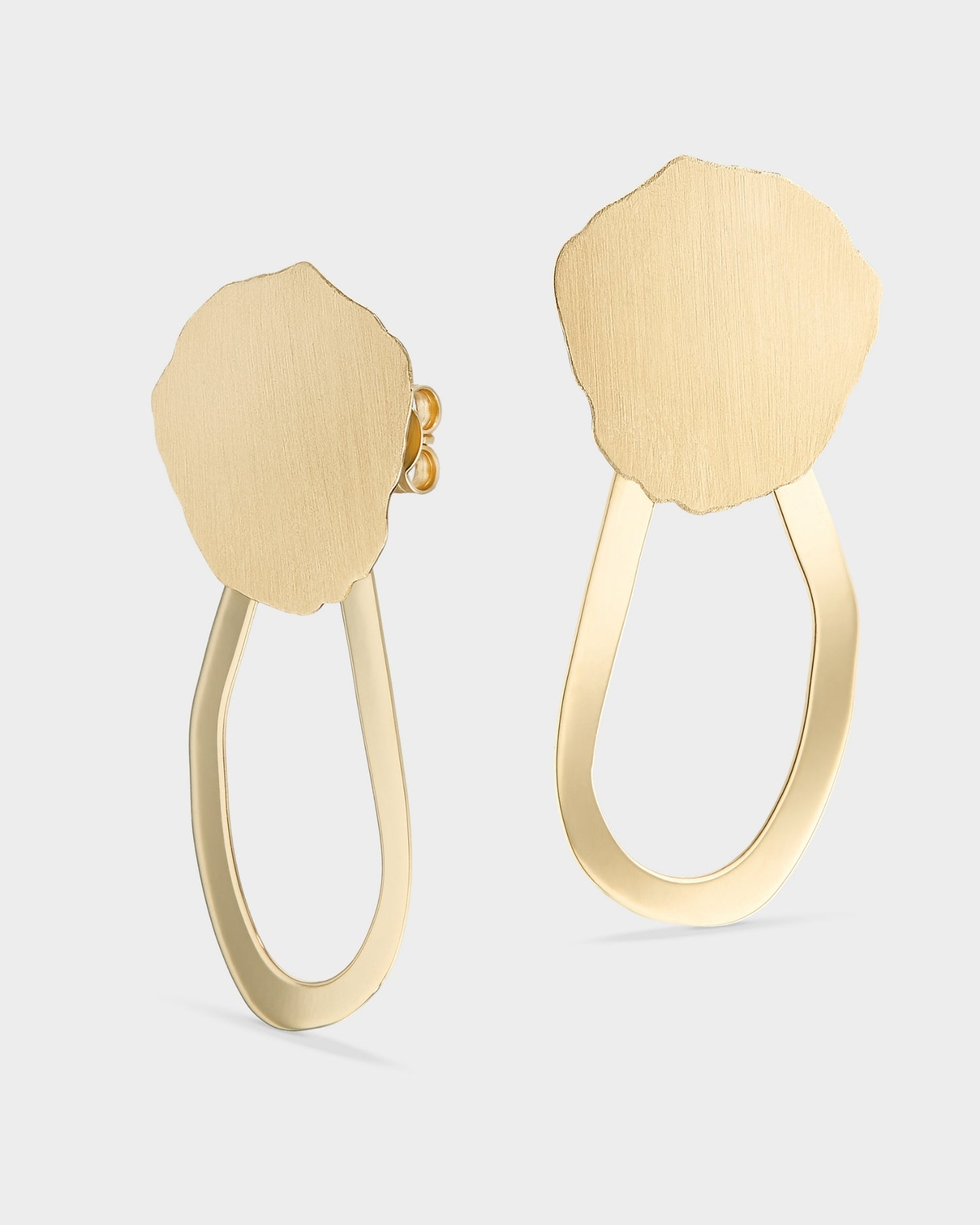 14k gold seashell chandelier earrings