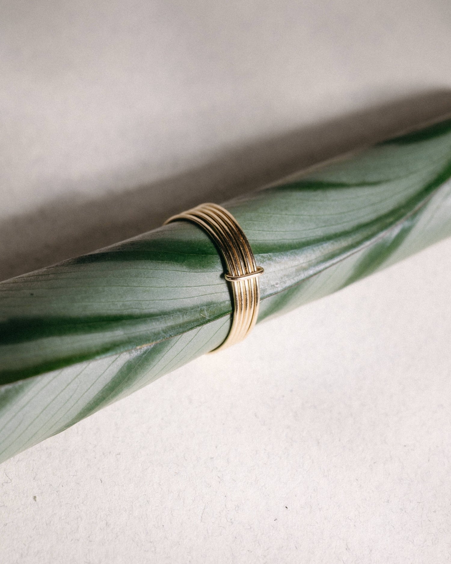 14k gold layered wire ring