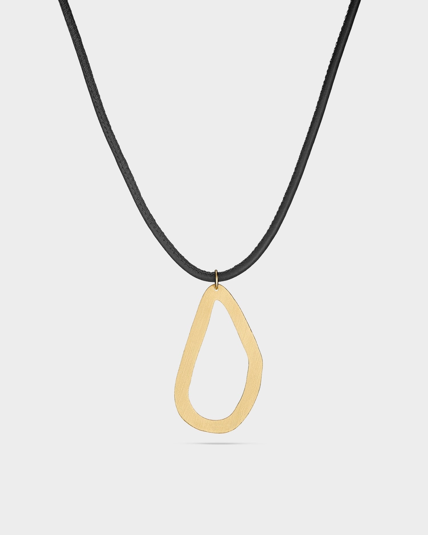 14k gold seashell cord necklace