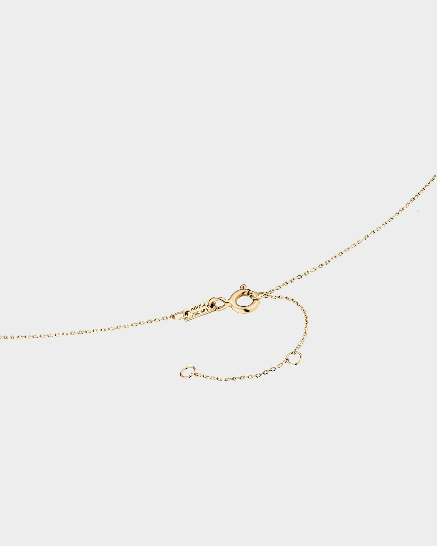14k gold mini round seashell necklace