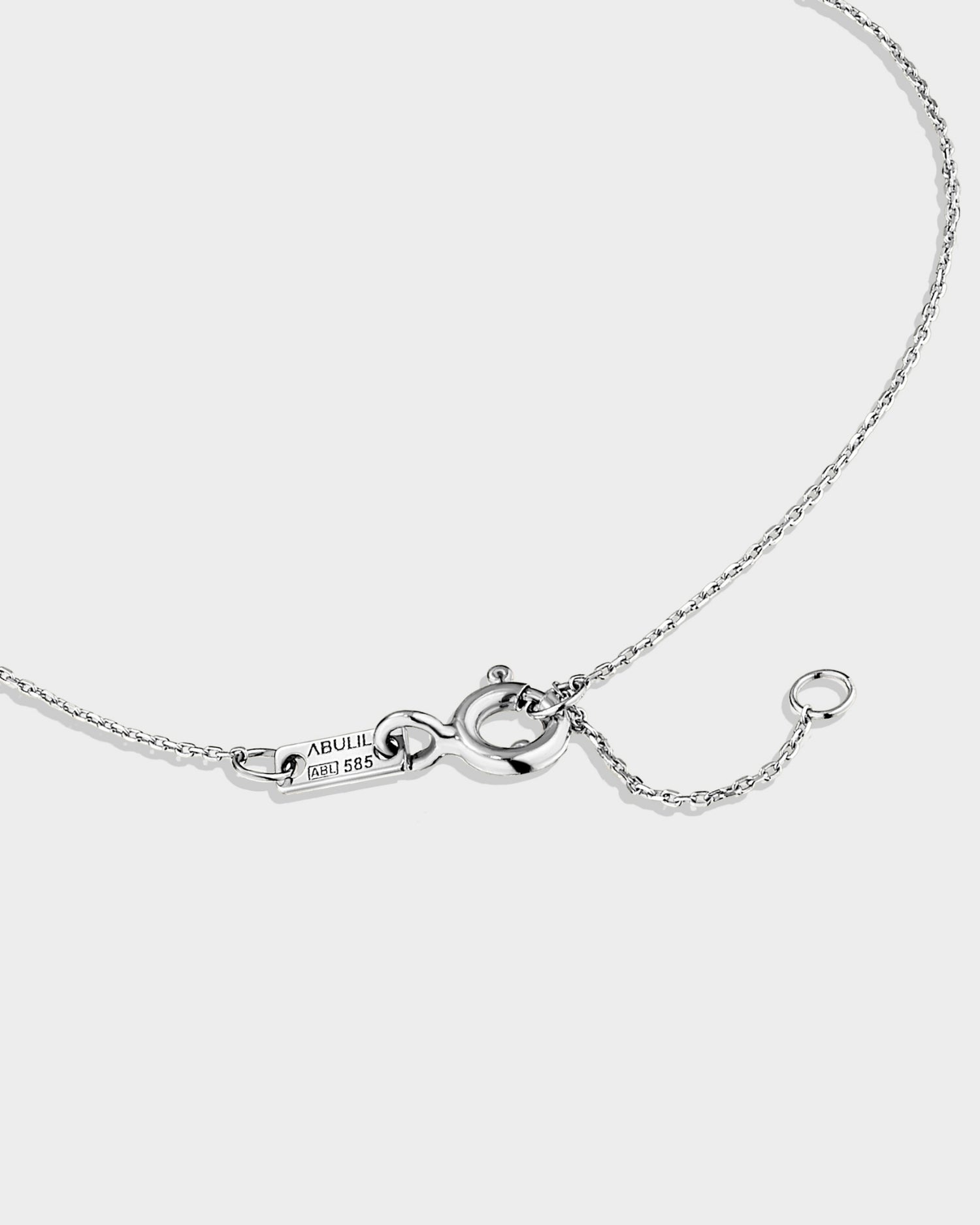 Brățară mini seashell aur alb cu diamant natural