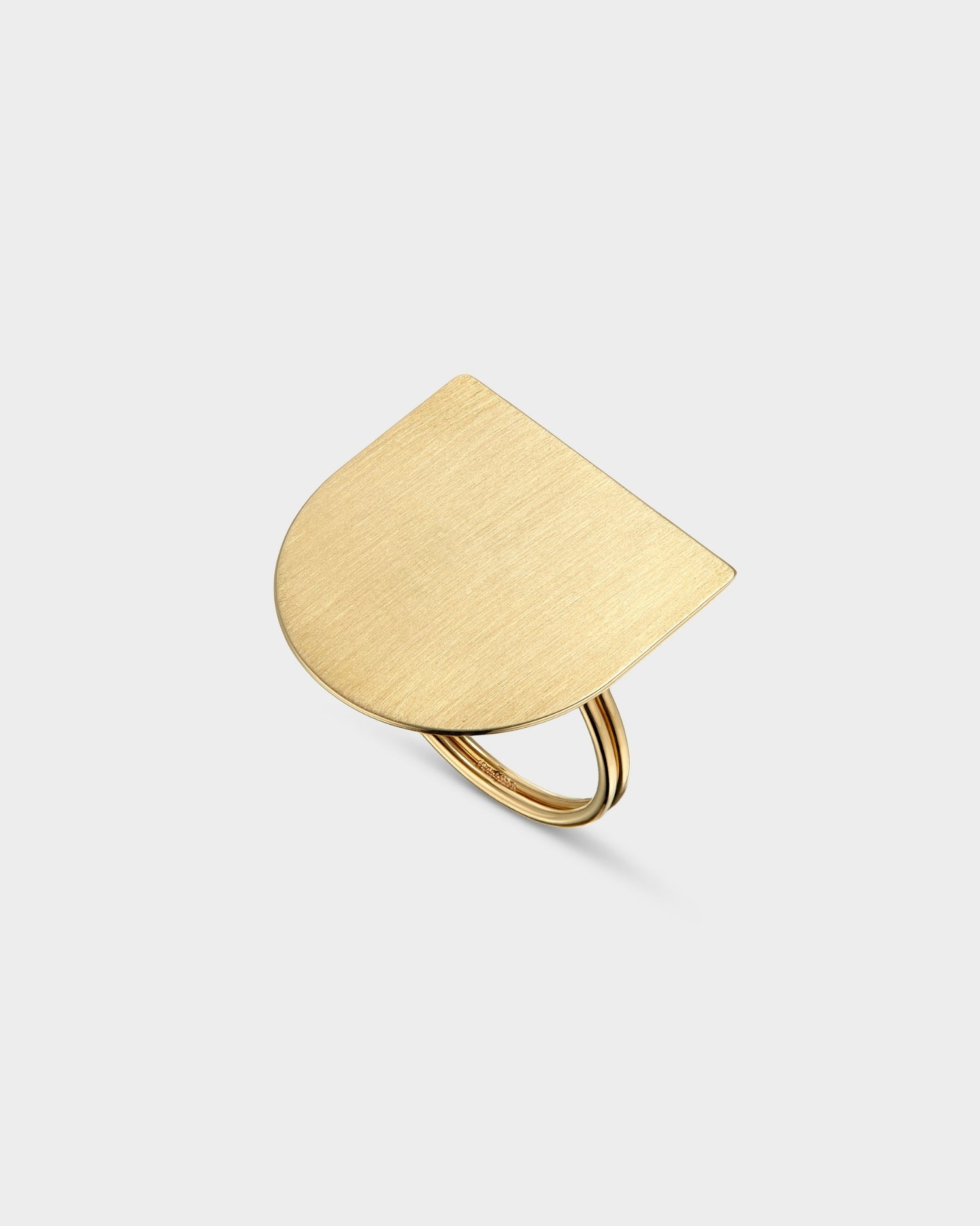 Large yellow gold Time ring