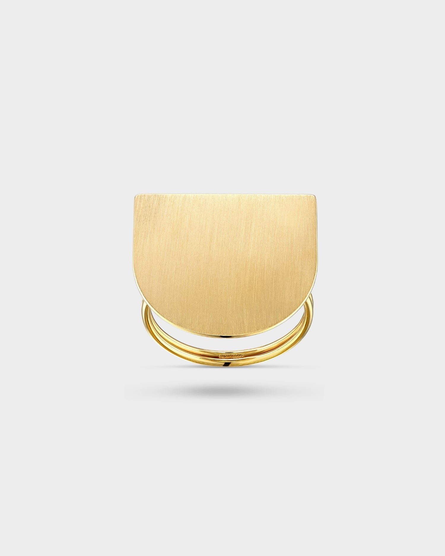 Large yellow gold Time ring