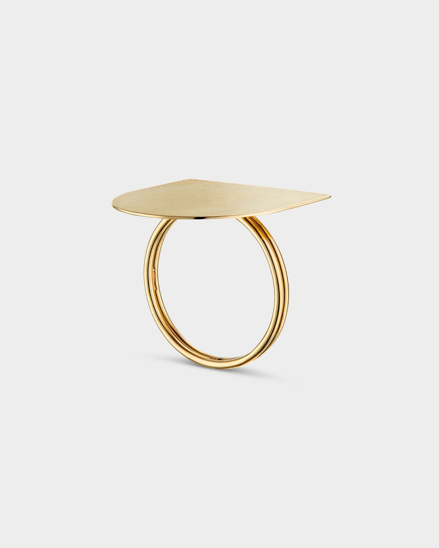 Large yellow gold Time ring