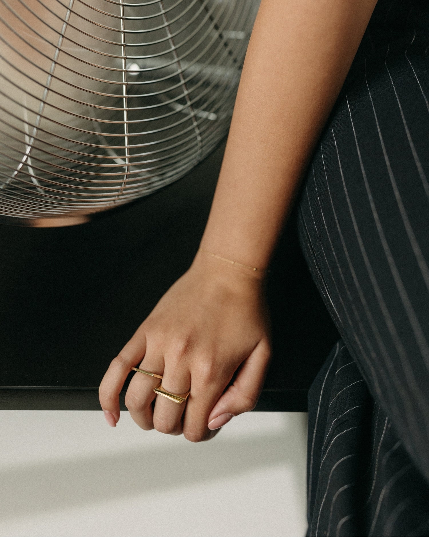 Yellow gold Time Structural ring