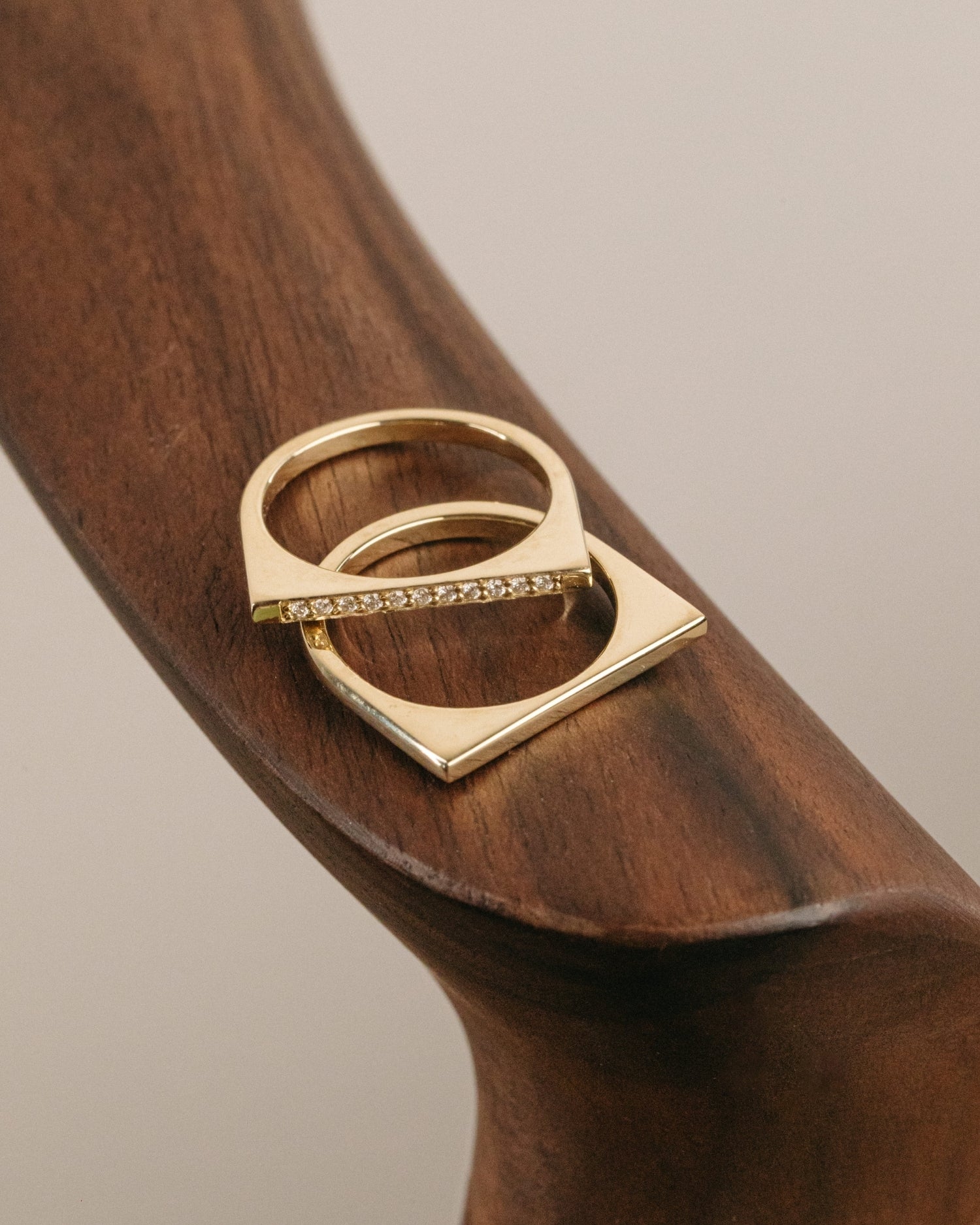 Yellow gold Time Structural ring