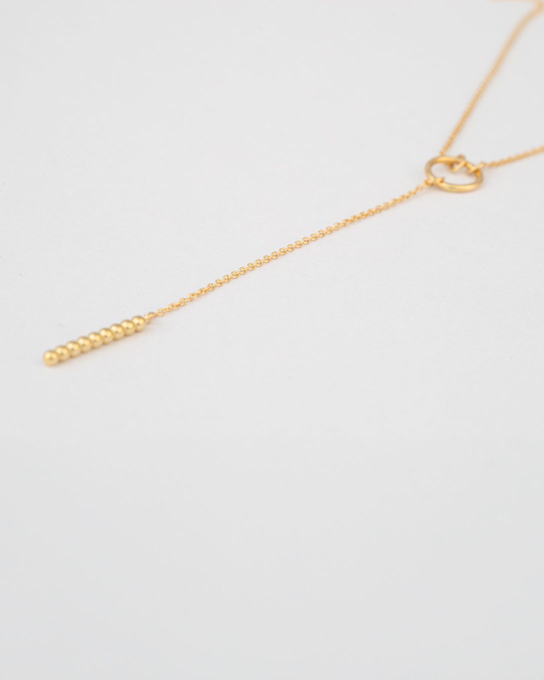 Lanț lung Layered din aur galben