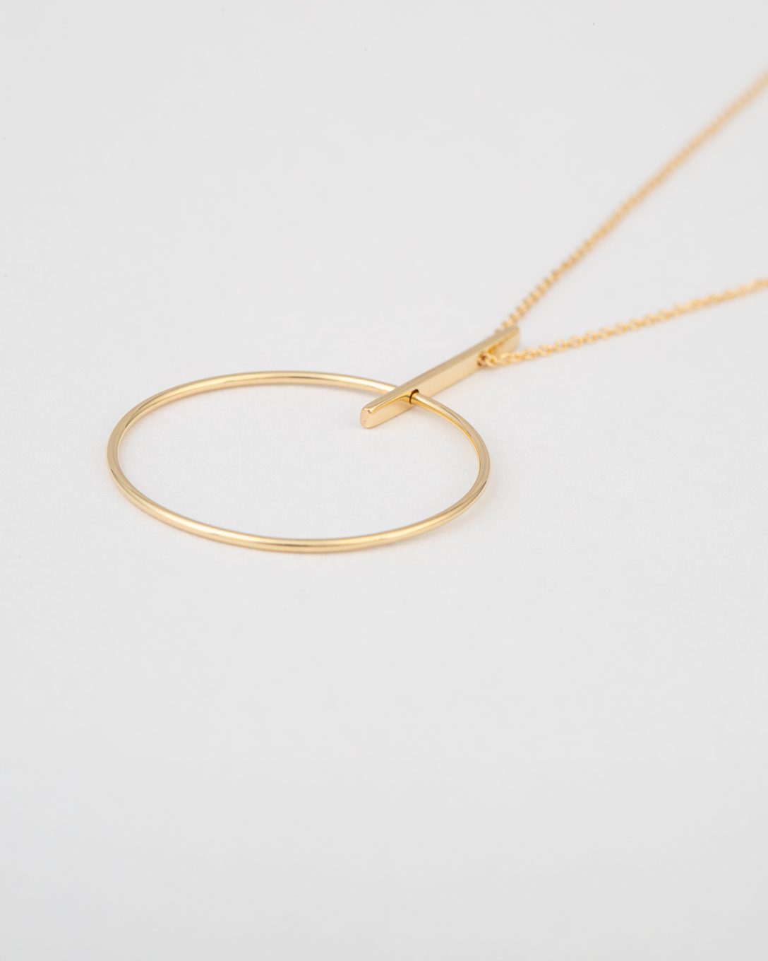 Lant Circle and Line din aur galben