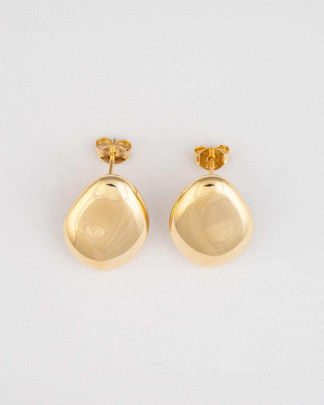 Cercei melted drop small din aur galben
