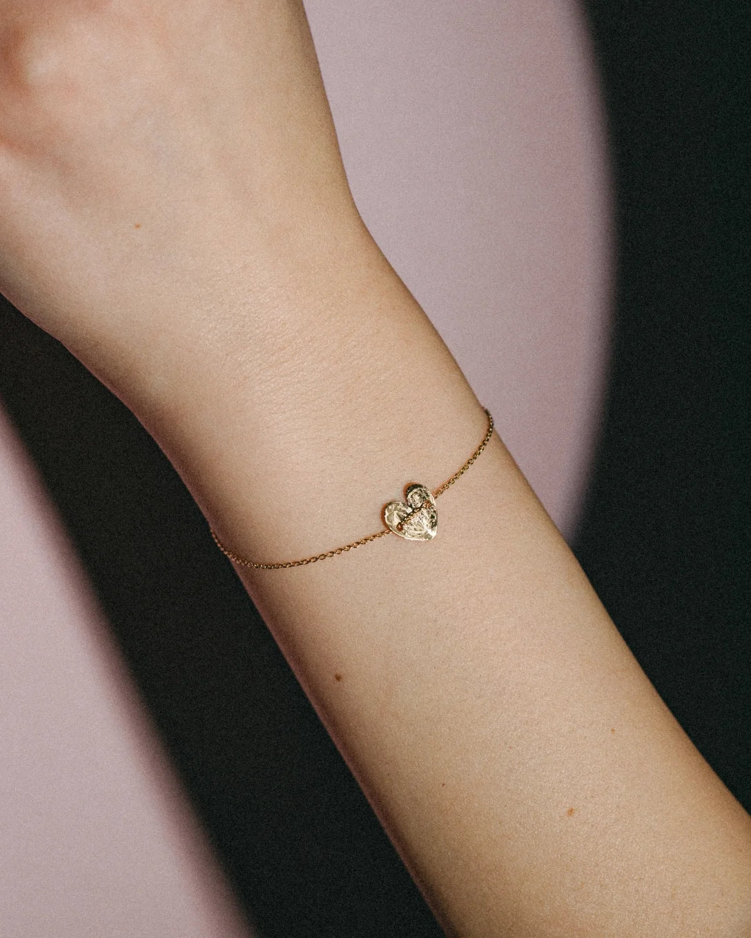 Brățară Inimă Plină din aur galben