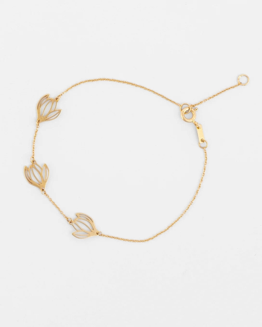 Brățară cu Magnolie din aur galben