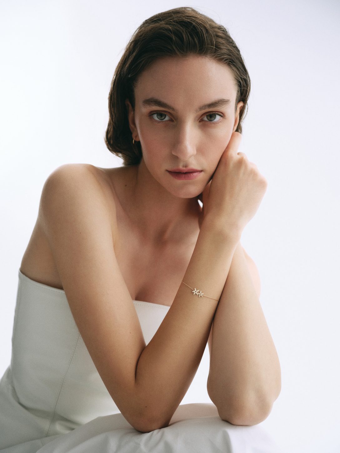 Brățară cu Liliac din aur galben