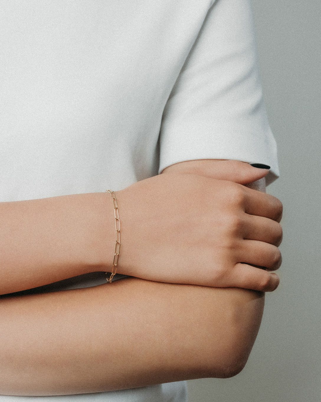 Brățară Paperclip din aur galben