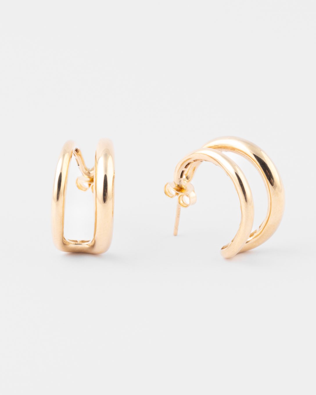 Cercei Essentials din aur galben