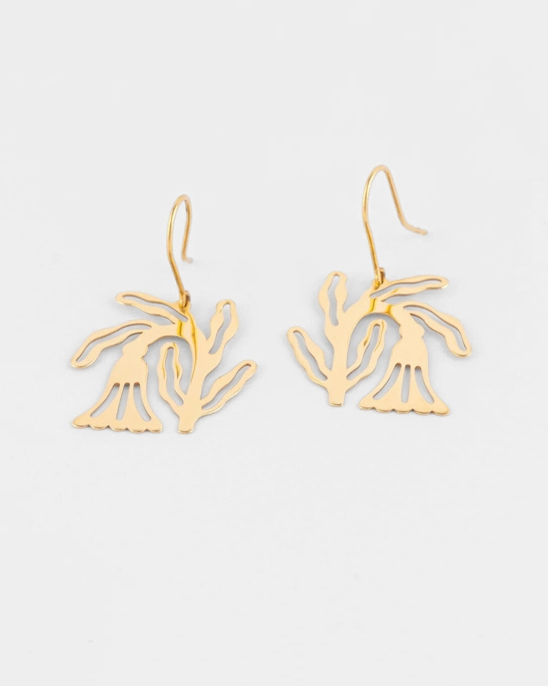 Cercei cu clopoțel din aur galben