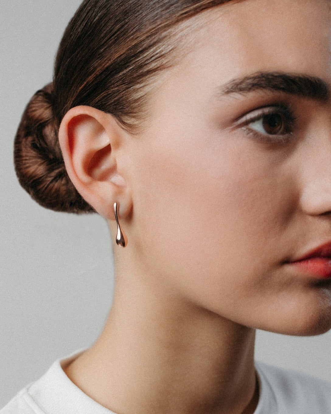 Yellow gold Melted drops earrings