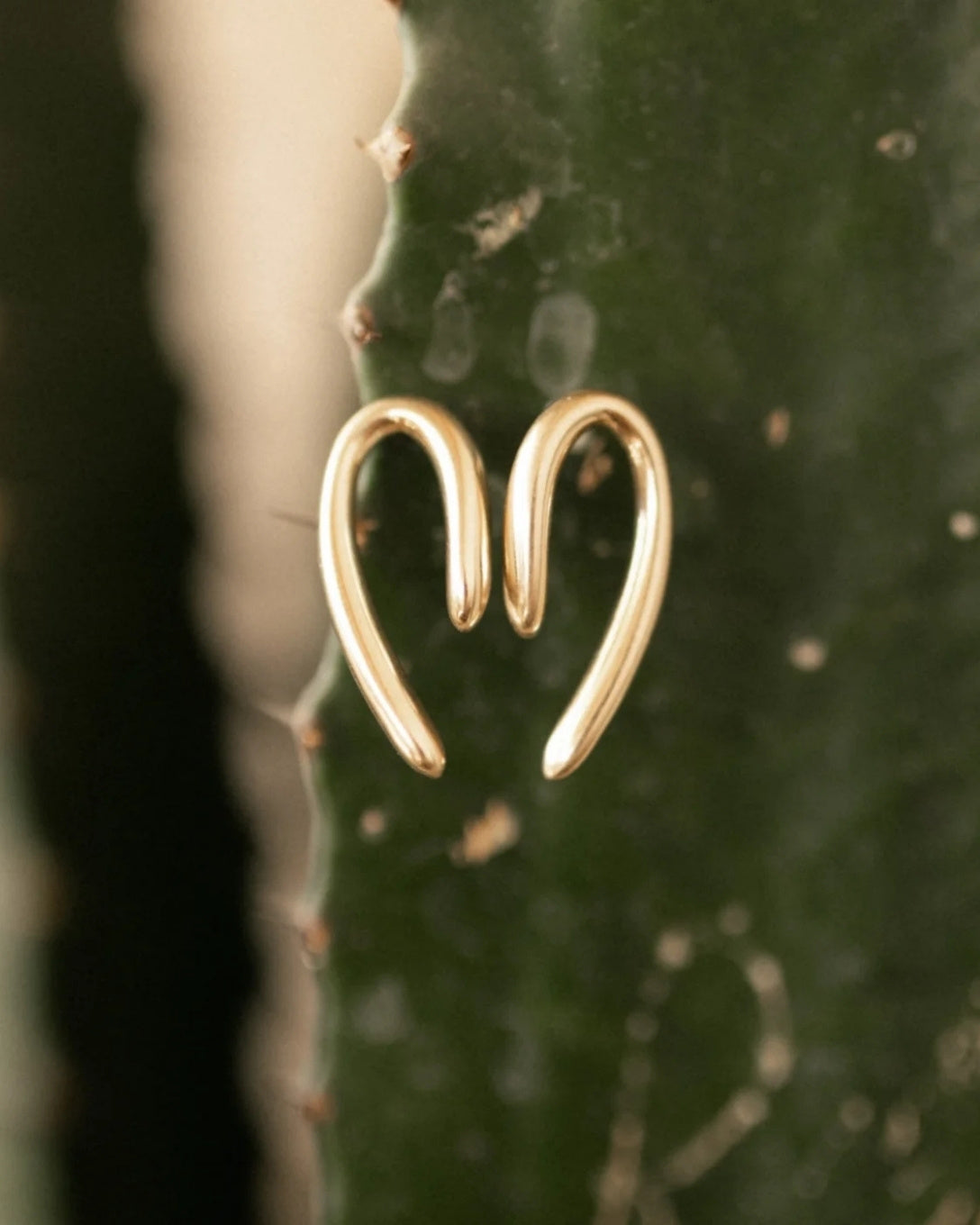 Yellow gold Hooked earrings